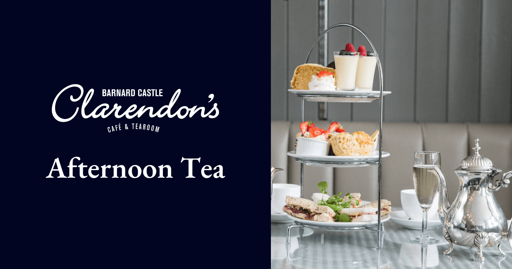 Enjoy Afternoon Tea in Barnard Castle at Clarendon's Café